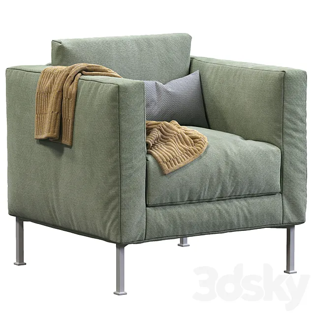 Livingdivani armchair box 3DS Max Model