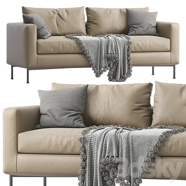 Livingdivani Leather Sofa Box 3DSMax File