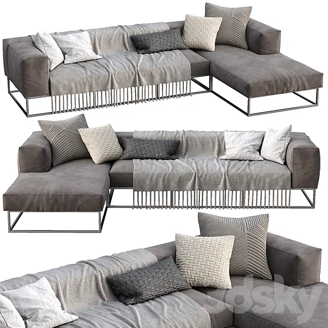 Livingdivani Sofa Ile Club 3ds Max