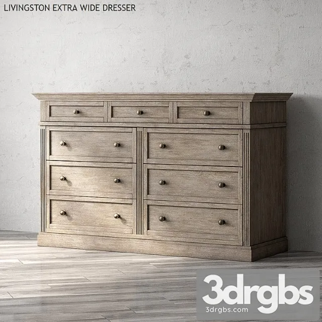 Livingston extra wide dresser 2 3dsmax Download