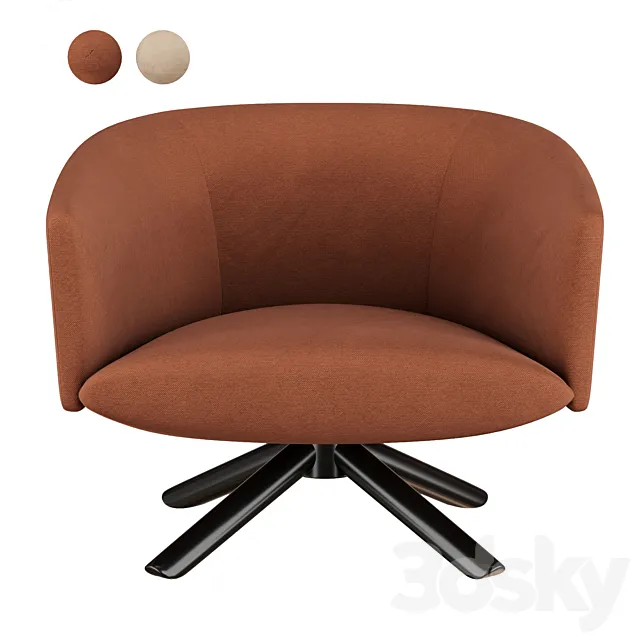 livre armchairs by Gallotti & Radice 3ds Max