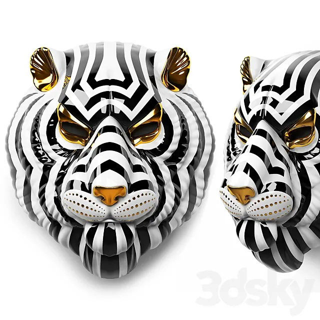 Lladro tiger mask 3DS Max Model