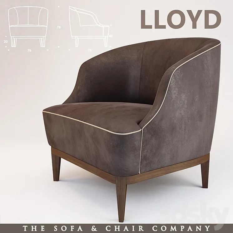 LLOYD The Sofa & Chair Company London 3DS Max