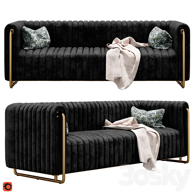 Locri decodom sofa 3ds Max