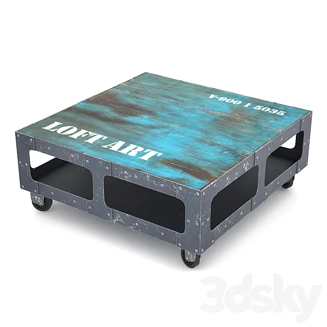 LOFT ART coffee table 3ds Max