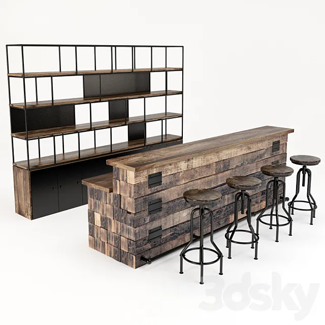 Loft Bar Collection 3 3ds Max