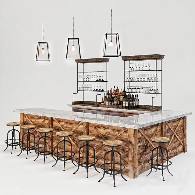 Loft Bar Collection 7 3dsMax Model