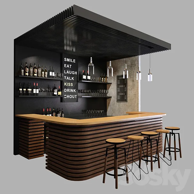 Loft Bar Collection 8 3DS Max Model