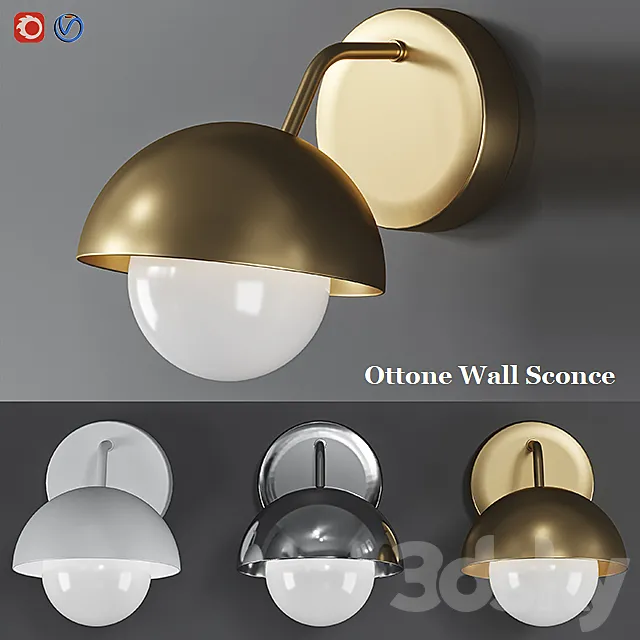 Loft-Concept Ottone Wall Sconce 3ds Max