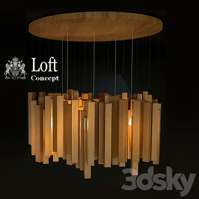 loft-concept wooden rain 3DSMax File