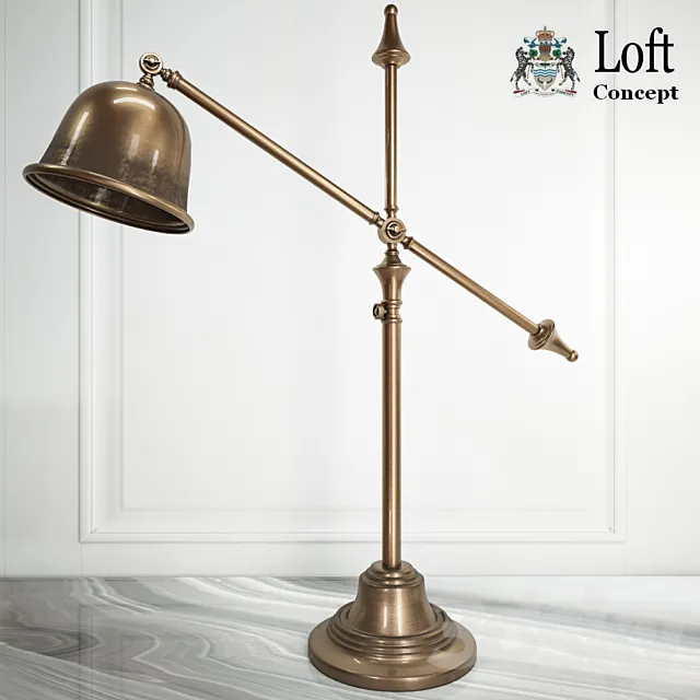 LOFT CONCEPT_TABLE LAMP ANTIC BELL TABLE LAMP 3ds Max