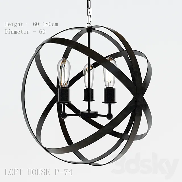 Loft House P-74 3ds Max