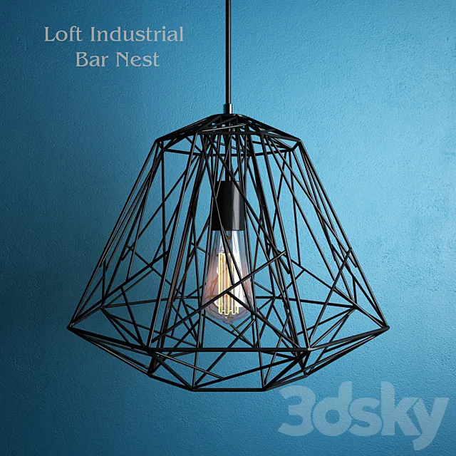 Loft Industrial Bar Nest 3ds Max