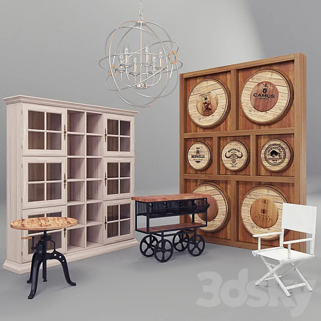 Loft (set of furniture) 3ds Max