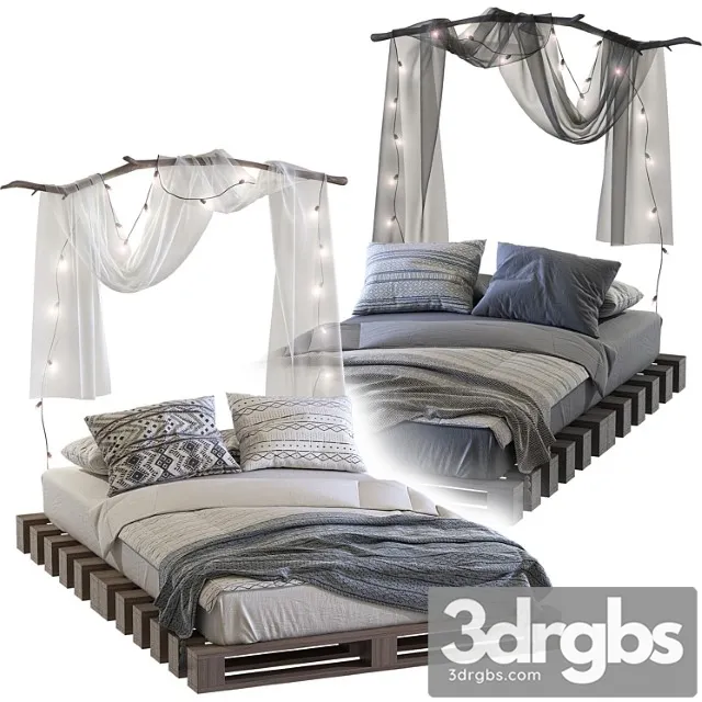 Loft Style Pallet Bed 3dsmax Download