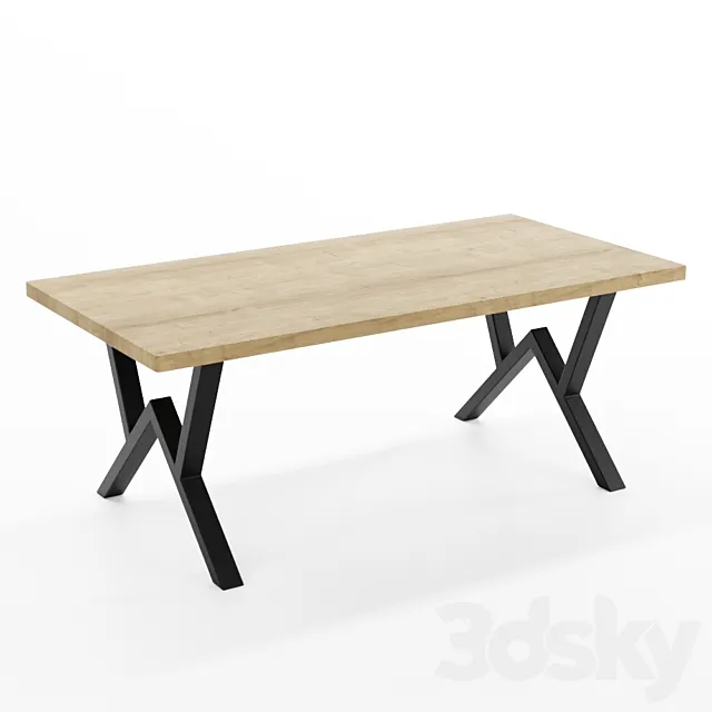 Loft table SP08 3DS Max Model