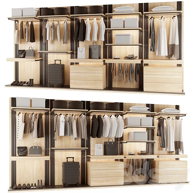 Loft wardrobe 3DS Max Model