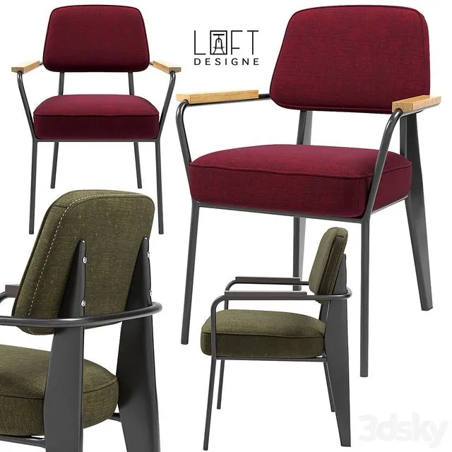 LoftDesigne Chairs 3604 3603 3dsMax Model