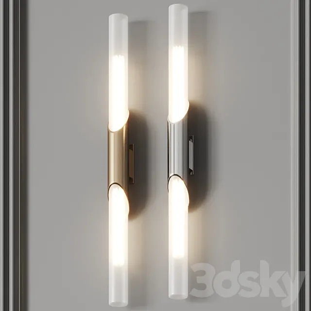 Logan Ballwerg 2-Light Flush Mount Sconce 3ds Max