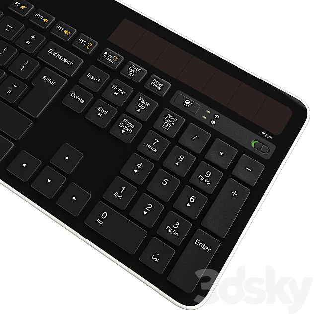 Logitech Wireless Solar Keyboard K750 3ds Max