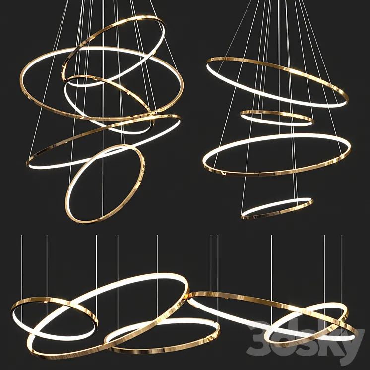 Lohja Ring Chandelier Collection 3DS Max