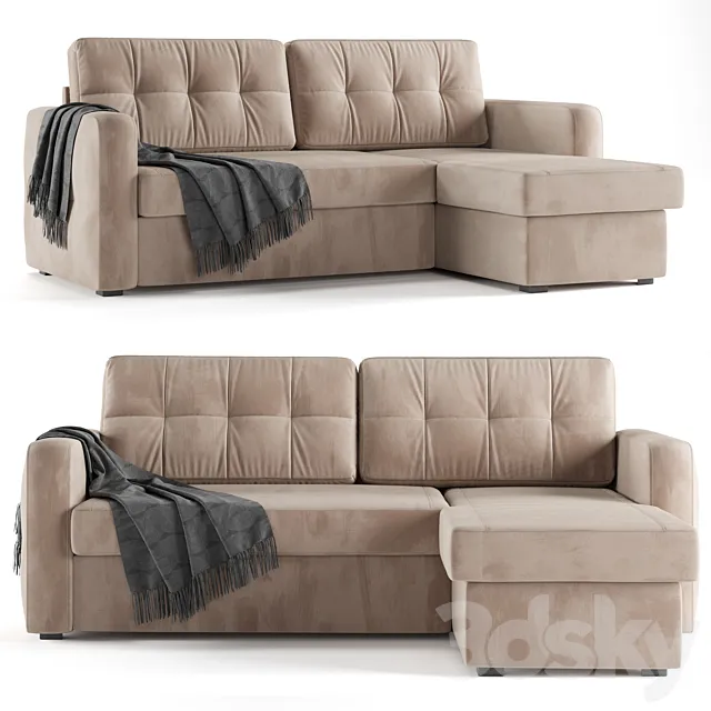 Loko corner sofa 3ds Max
