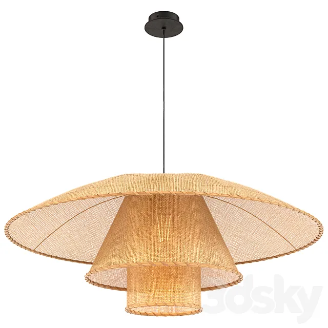 Lola rattan pendant lamp 3ds Max