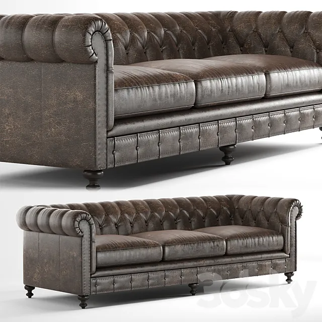 London Club sofa by Bernhardt furniture 3DSMax File