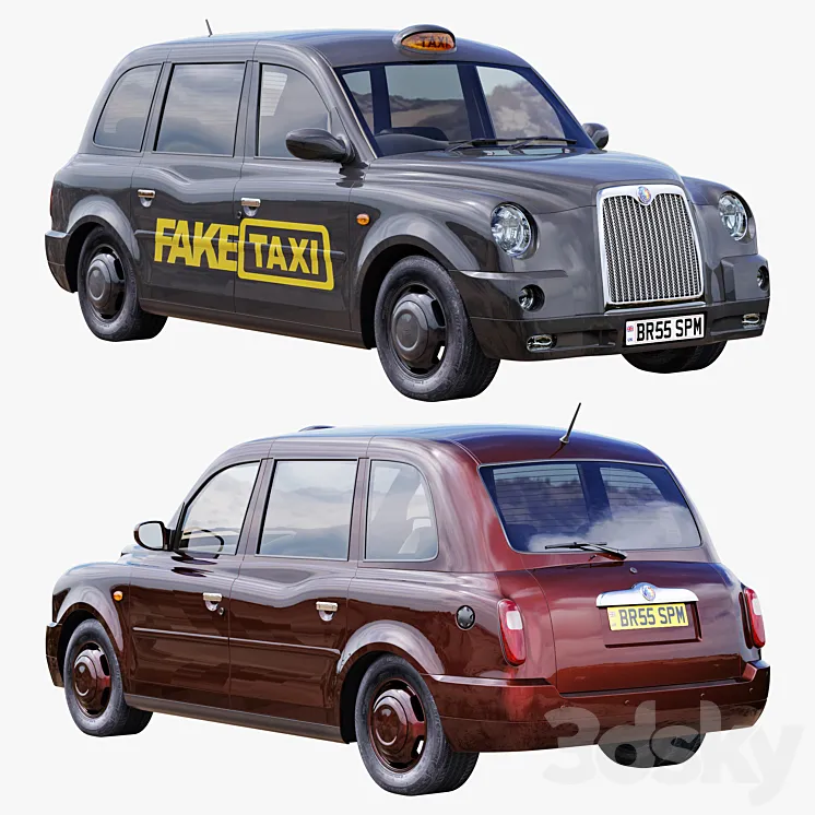 London taxi hackney carriage TX4 3DS Max Model