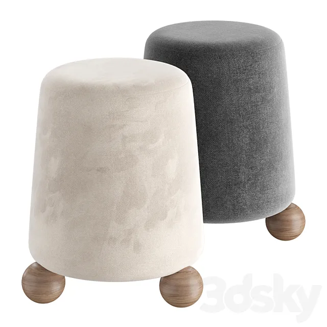 Londri | pouf 3ds Max