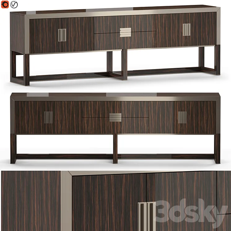 Longhi Aemad Sideboard 01 3DS Max Model