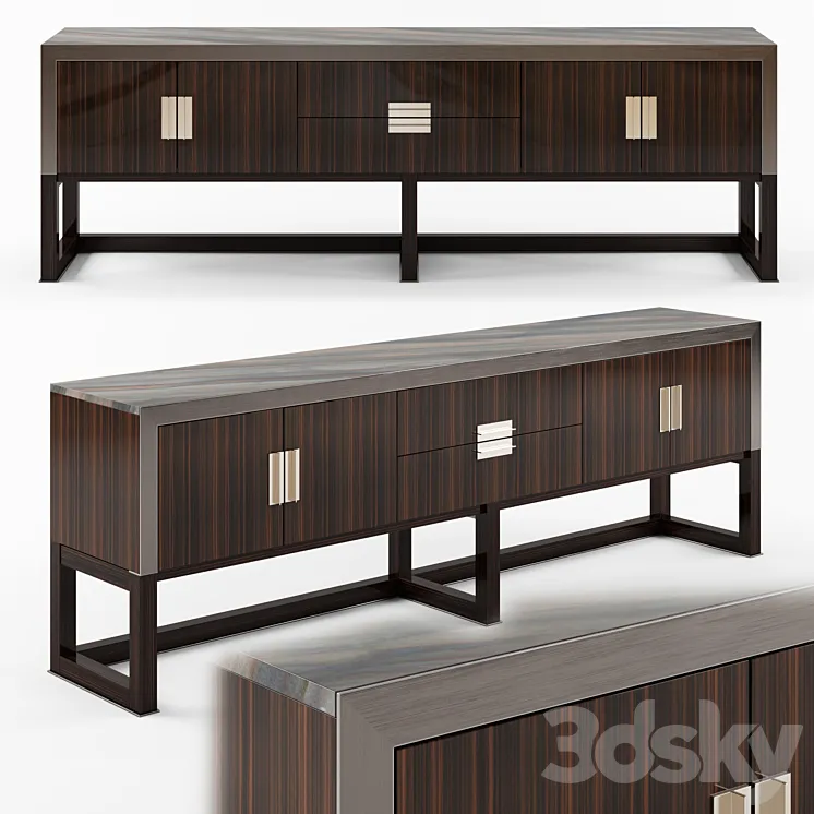 Longhi ARMAND Wooden sideboard_01 3DS Max