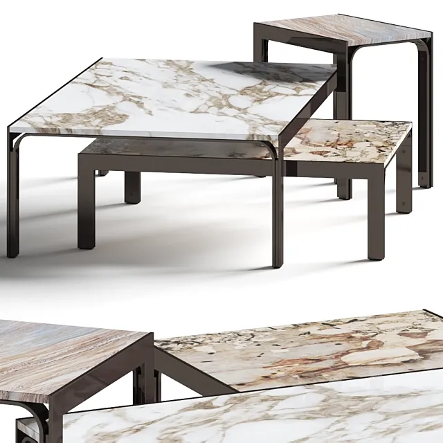 Longhi Edge Coffee Tables 3ds Max