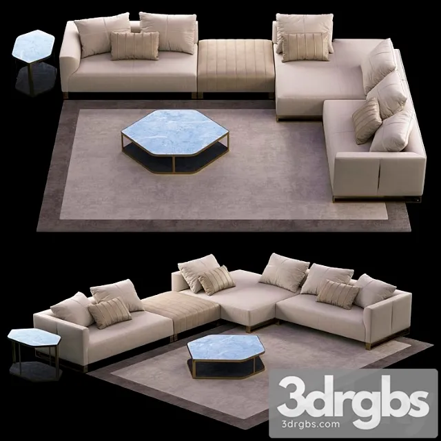 Longhi Fold Sofa 2 3dsmax Download