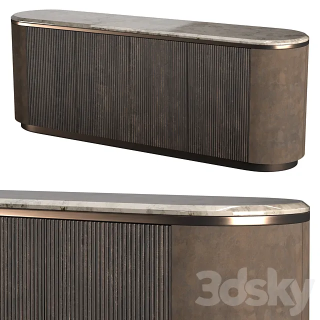 Longhi gordon wave cabinet 3ds Max