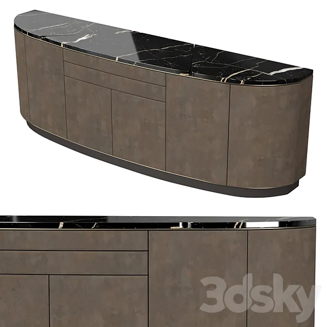 Longhi. Keope cabinet 3DS Max Model