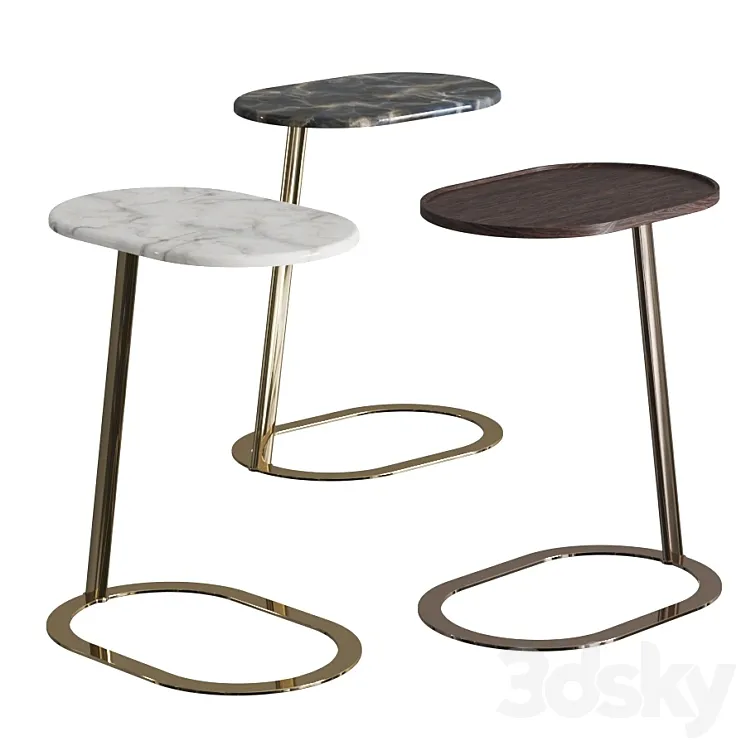 Longhi Kobe Coffee Tables 3DS Max