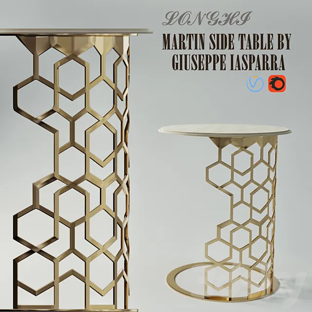 Longhi MARTIN SIDE TABLE BY GIUSEPPE IASPARRA 3DSMax File