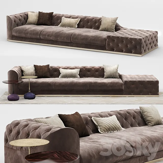 Longhi Milton Sofa Special Composition 3DSMax File