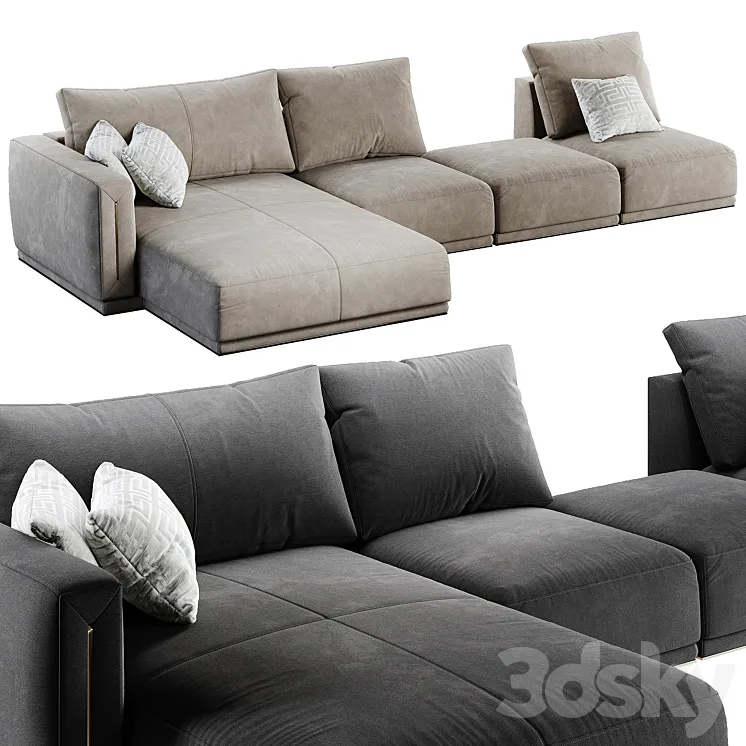 LONGHI sofa Atar 3DS Max Model