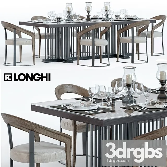 Longhi- table and chair – extras 2 3dsmax Download