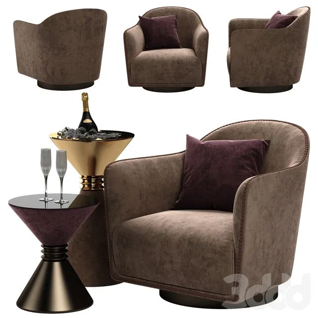 Longhi Vivienne chair 3dsMax Model