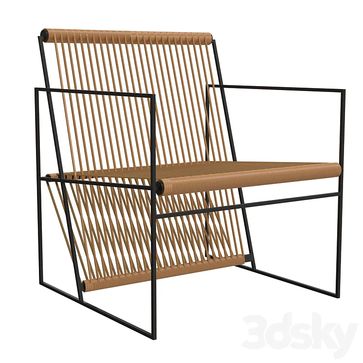 LOOM LEATHER LOUNGE CHAIR 3DS Max