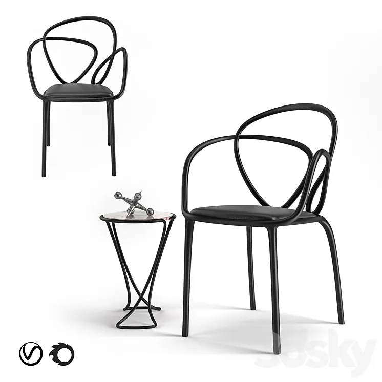 Loop Chair for Qeeboo by Front Design 3DS Max