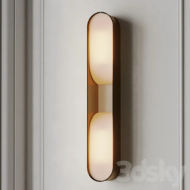 Loop Double LED Wall Sconce 3DSMax File