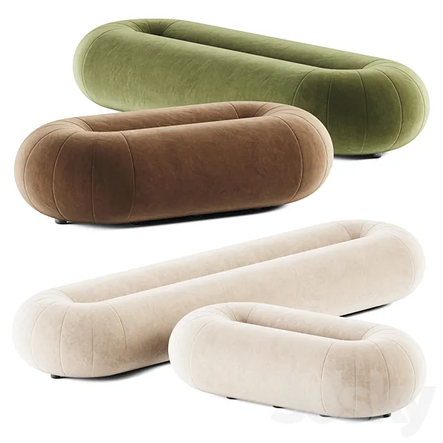 Loop Oval Pouf by Sancal _ Pouf 3DS Max Model