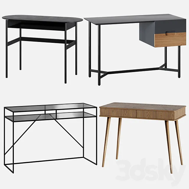 Lora Oblone Viva Sybil writing desk 3ds Max