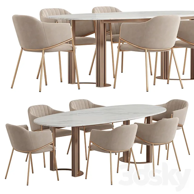 Lord Dill Dining set 3DS Max Model