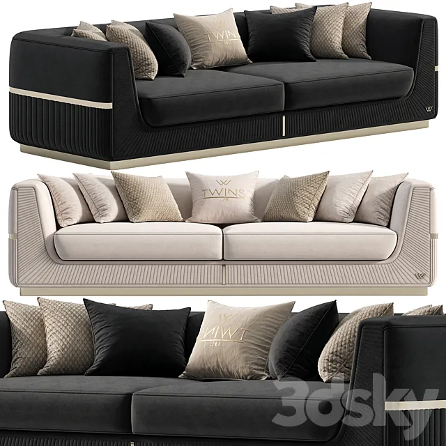 Lorenzo sofa by Twins 3DS Max Model