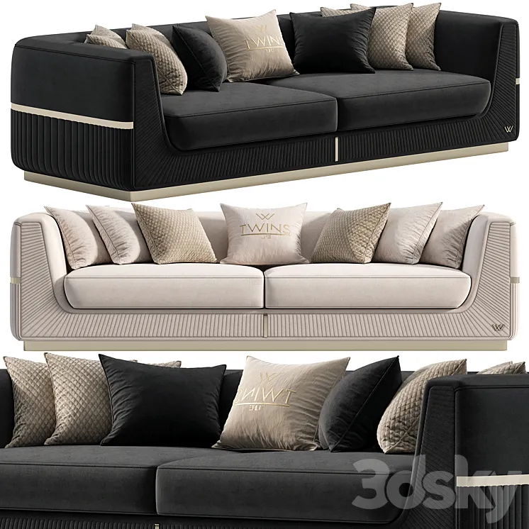 Lorenzo sofa by Twins 3DS Max Model
